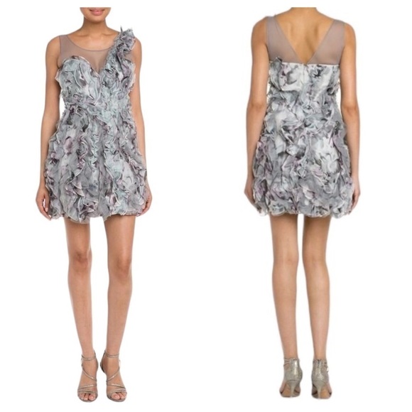 BCBGMaxAzria Dresses & Skirts - BCBGMAXAZRIA Eva Silk Ruffled Petal Dress Size 8